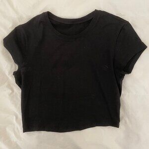 Alo Yoga Alosoft Back For More Tee in Size Small, Black